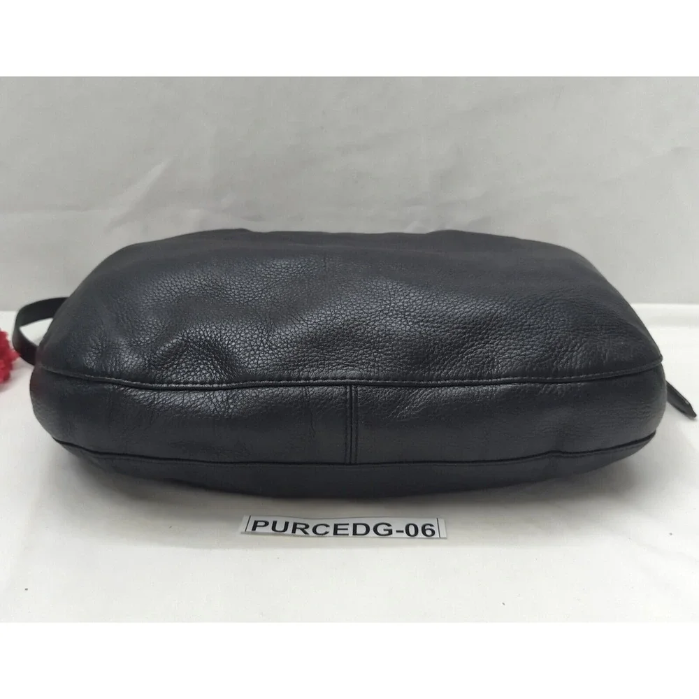 Michael Kors Black Pebbled Leather Chain Strap Crossbody Bag